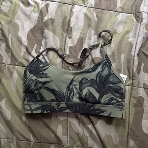 Lululemon Athletica Green and Black Sports Bra